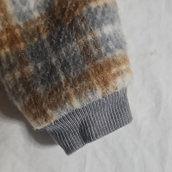 baby b'gosh Baby 3 Month Brown Plaid 2 Pockets Hooded Lined Button Front Jacket - Picture 9 of 14